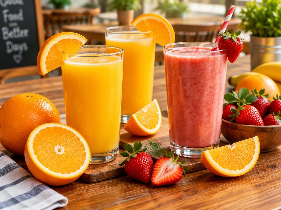 Jus d'orange frais
