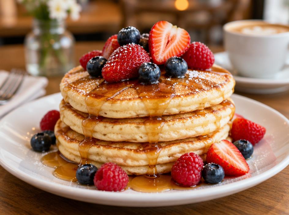 Pancakes fruits rouges